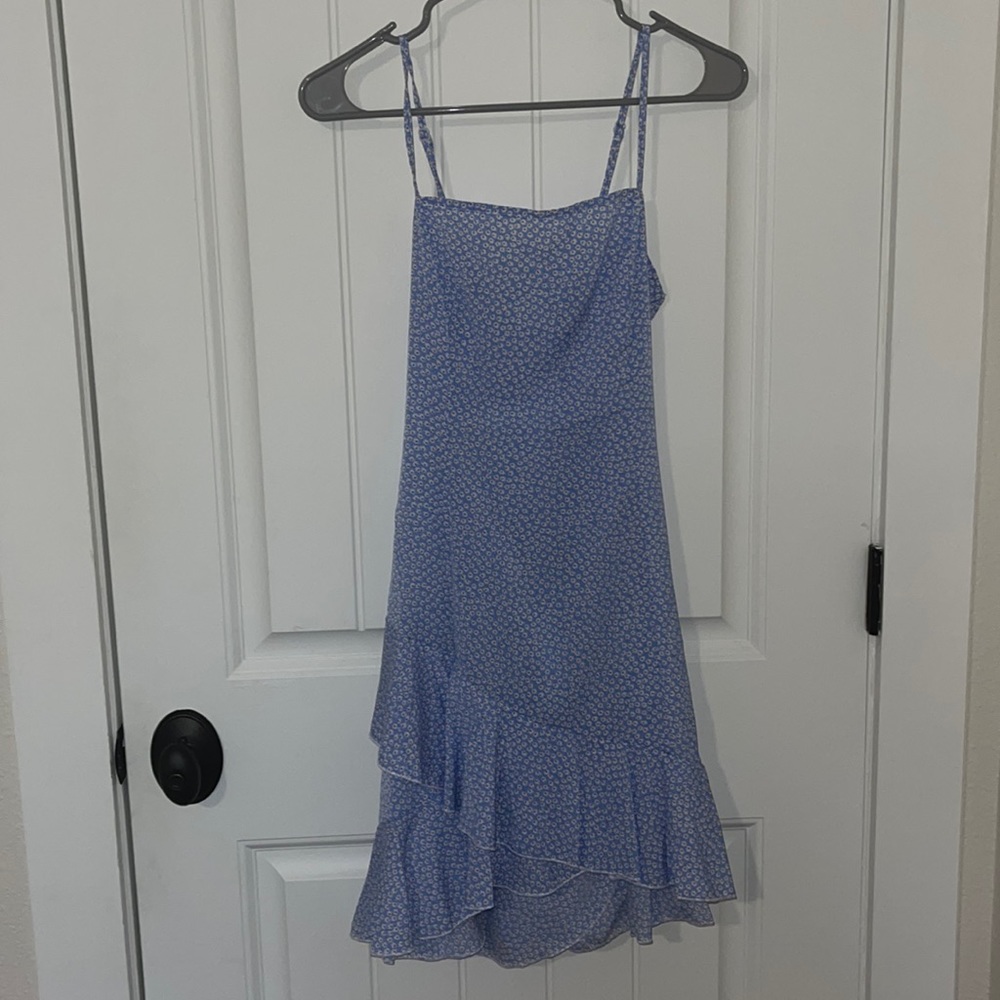 Blue floral sundress